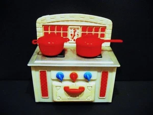 Vintage - Antique toy stove made in Portugal by PEPE - 1960's - RED - Picture 1 of 9