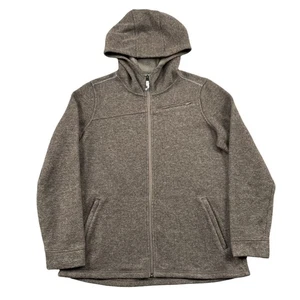 Orvis Hoodie Mens Medium Full Zip Wool Blend Hybrid Fleece Winter - Picture 1 of 7