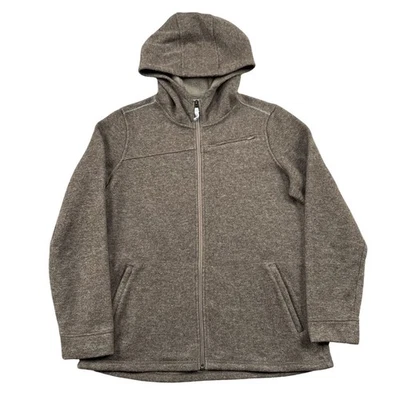Orvis Hoodie Mens Medium Full Zip Wool Blend Hybrid Fleece Winter - Image 1 of 4