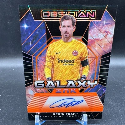 Kevin Trapp Auto Electric Etch Orange /25 2024-25 Panini Obsidian Galaxy Ink - Image 1 of 2