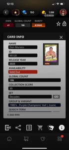 DIGITAL Topps WWE Slam Decades Don Muraco Purple Champions Hall 1980s - Bild 1 von 2