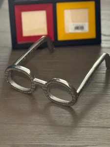 Gafas plata metal escultura decoración hogar - Imagen 1 de 10