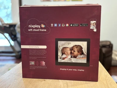 Nixplay Wi-Fi Cloud Digital Photo Frame 12” Display W12A In Box - Image 1 of 4