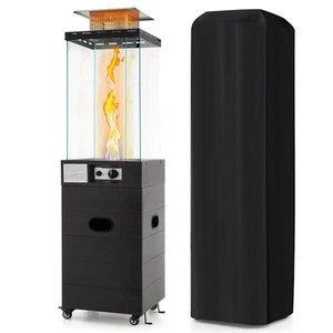 Patio Heater 40,000 BTU Outdoor Propane Gas Heater with Cover and Wheels - Picture 1 of 10