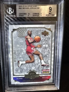 Michael Jordan 2003 Upper Deck ASG Slam Dunk MJ1 1987 promoción BGS 9 Chicago Bulls - Imagen 1 de 8