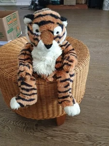 Vintage Russ Berries TICKLES 1265 bengalischer Tiger gewichteter Plüsch SELTEN 17 Zoll - Bild 1 von 6