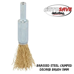 Brassed Steel Crimped Decarb Brush, 13mm - Picture 1 of 1
