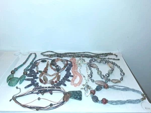 Jewelry Statement Women's Fashion Stylish Costume Chunky Stones Necklaces - Picture 1 of 10