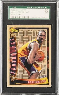 1996-97 TOPPS YOUTHQUAKE #YQ15 KOBE BRYANT ROOKIE RC SGC 9 - Image 1 of 2