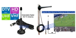 Antena telescópica extensible de TV digital FM de 5 secciones con montaje magnético - Imagen 1 de 6