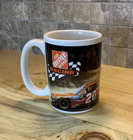 NASCAR Tony Stewart #20 Ceramic Coffee Cup Mug The Home Depot Joe Gibbs Racing Cover