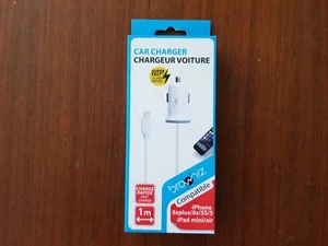 Chargeur adaptateur Voiture BROWNIZ 1610 pour Iphone 5 6 7 charge Super Rapide - Picture 1 of 3