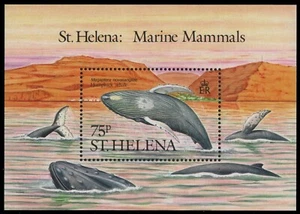 Santa Elena 1987 - Mi-Nr. Bloque 8 ** - Estampillada sin montar o nunca montada - Ballenas / Ballenas - Imagen 1 de 1