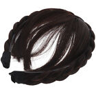 Headband Wig with Bangs for Women - Brown/Black-IR