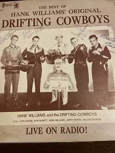 Autographed - Hank Williams’ Original Drifting Cowboys, Live on Radio - BW111 - Picture 1 of 6