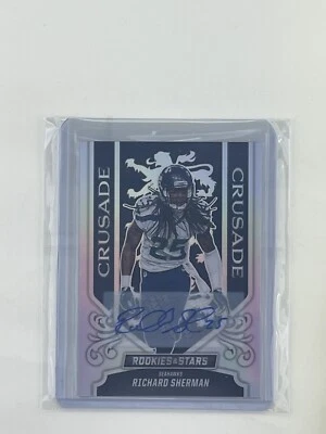 RICHARD SHERMAN 2023 Rookies and Stars Crusade Signatures AUTO Seahawks SSP /25 - Image 1 of 2