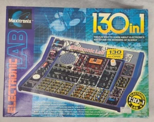 1999 130 in 1 Maxitronix Electonic learning Lab with wires and book. - Picture 1 of 6