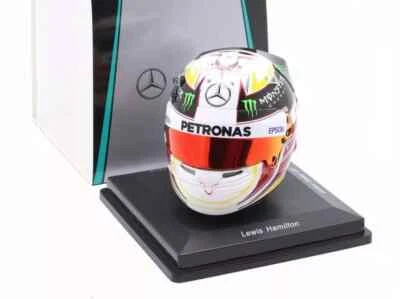 Modèle Casque Bell Helmet 1:5 Spark F1 Mercedes W06 Lewis Hamilton Usa Gp 2015 - Photo 1/4