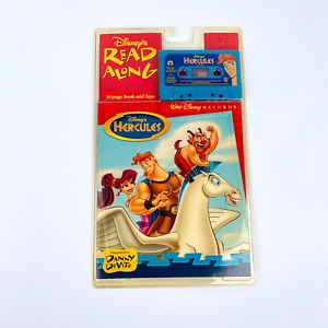 Vintage Disney s Hercules Read Along 24 Page Book + Cassette Tape SEALED