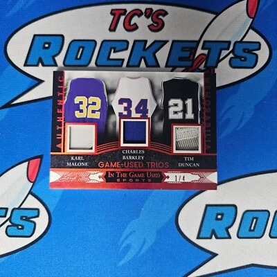 2024 Leaf In the Game Used Trios Malone, Barkley, Duncan GUMT-7 1/4 - Image 1 of 3