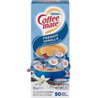 Nestl Coffee Liquid Creamer, French Vanilla 0.38 Oz Single Serve x 50, NES35170