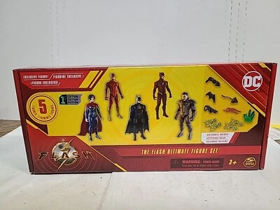 Juego de 5 figuras de acción de Batman Supergirl de DC Comics The Flash Ultimate  Foto 1 de 4