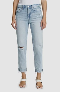 $138 Pistola Women's Blue Distressed High-Waist Roller Jeans Pants Size 24 - Picture 1 of 4