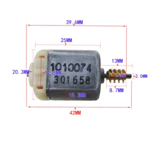 JOHNSON FC-140 Motor DC 12V Copper Worm Gear Shaft Car Door Lock Rearview Mirror - Picture 1 of 5