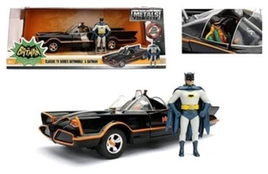 1966 TV SERIES BATMOBILE WITH BATMAN & ROBIN FIGURES 1:24 JADA 98259 NEW 2016 - Picture 1 of 1
