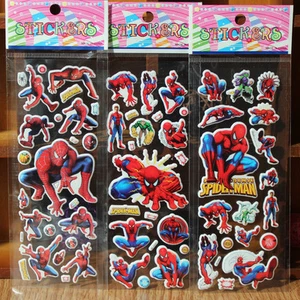 20 sheets Spiderman boys birthday party stickers favours bag fillers - Picture 1 of 1