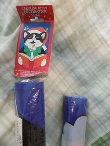New Creative Enterprises Christmas Banner ~ Caroling Kitty ~ 28" X 44" ~ New - Picture 1 of 1