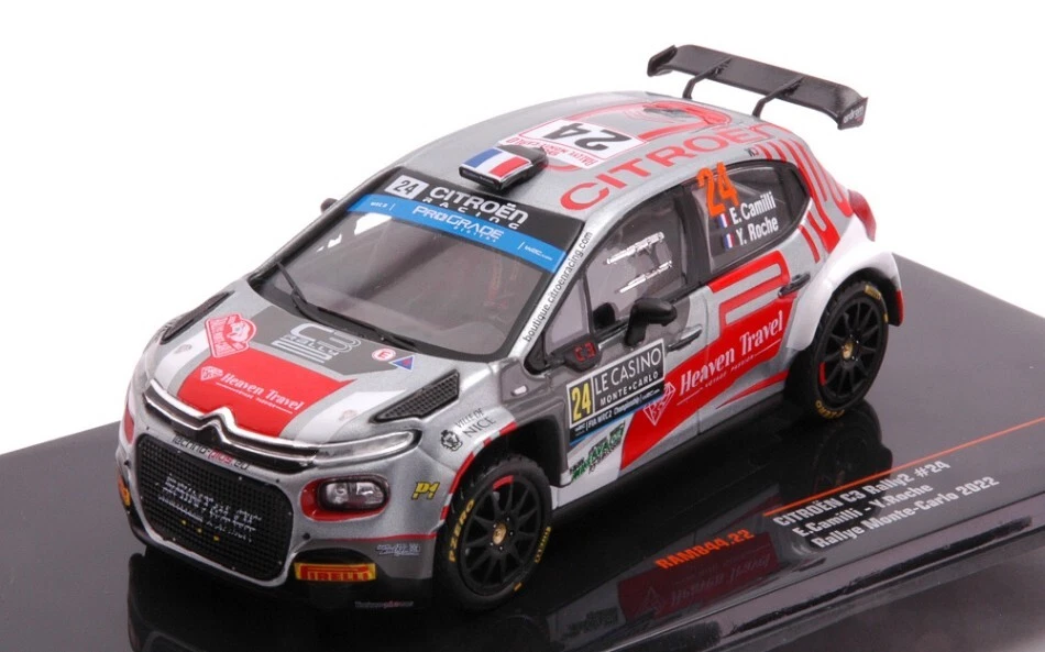 IXO Citroen C3 Rally2 #24 Camilli Rallye Monte Carlo 2022 1/43 RAM844.22