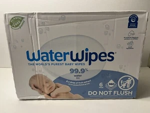 Water Wipes Sensitive Baby Wipes 360 Count (6 Packs of 60 Count) 2026 EXP - Picture 1 of 5