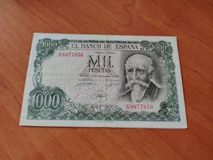 España Spain 1000 Pesetas José Echegaray 1971 Pick 154 EBC+ .-ES EL DE LAS FOTOS - Imagen 1 de 2