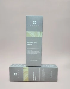 RECOVERY MUD MASK Pore Detox Brighten WASH OFF Mask 110ml x 2pc + Silicon Brush - Picture 1 of 7