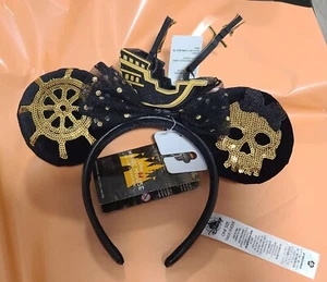 Cerchietto Orecchio Disney Minnie Mouse Attrazione Principale Pirati Caraibi Nuovo con etichette LEGGI - Foto 1 di 15