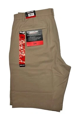 Kirkland Signature Hombre Rendimiento Corto Beige Confort Cintura Elástico UPF 50 Foto 1 de 4