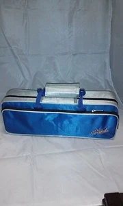 BLUE/SILVER FLUTE HARD CASE FOR C FLUTE, PLUSH-LINED FOAM MOLDED INTERIOR-NEW - Picture 1 of 5