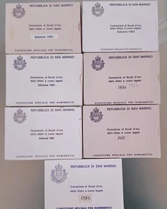Repubblica di San Marino Scudi d'oro SOLO SCATOLA VUOTA Anni 80, A SCELTA - Imagen 1 de 15
