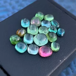 17crt Multicoloured Tourmaline cabochons - Picture 1 of 6