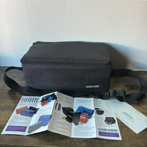 Vintage Case Logic Model CL-60 Cassette Double Sided Carrying Case W Cassettes + - Picture 1 of 16