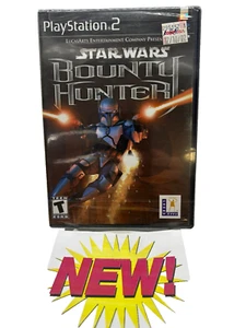 Star Wars Bounty Hunter PlayStation 2 2002 LucasArts Video Game Sealed Black La - Picture 1 of 3