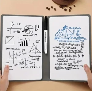 Reusable Whiteboard Leather Notebook Portable With Marker And Eraser Cool Items - Picture 1 of 5