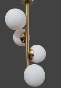 nadia sfere vetro lampadario nuovo ebay oro satinato collezione moderna joshop - Foto 1 di 3