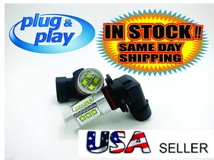 H-10 High Power 80W Cree LED Fog Bulbs 6000K pair, fits FORD F-150 2006~2017 - Picture 1 of 5