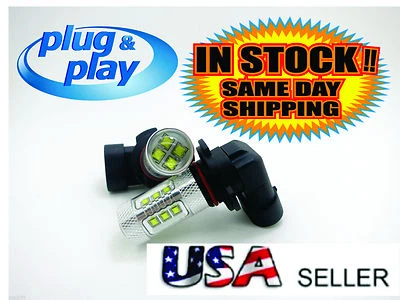 H-10 High Power 80W Cree LED Fog  Bulbs 6000K pair, fits  FORD F-150 2006~2017 - Image 1 of 4