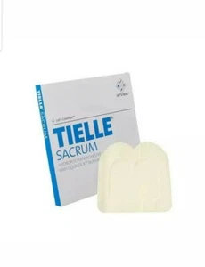 Tielle Essential Silicone Border Sacrum Foam Dressing, 7" X 7" Tles - Picture 1 of 5