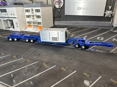 1/64 For DCP Truck 48 Tire custom made trailer and Load (Blue) - Image 1 of 4