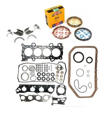 06-10 JUEGO COMPLETO DE COJINETES Y ANILLOS NPR Honda Civic Si Acura CSX 2,0 L K20Z2 K20Z3 Foto 1 de 4