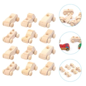 12 Pcs Carrello Graffiti Verniciatura Auto Arredamento Per in Legno Bambino - Photo 1/12